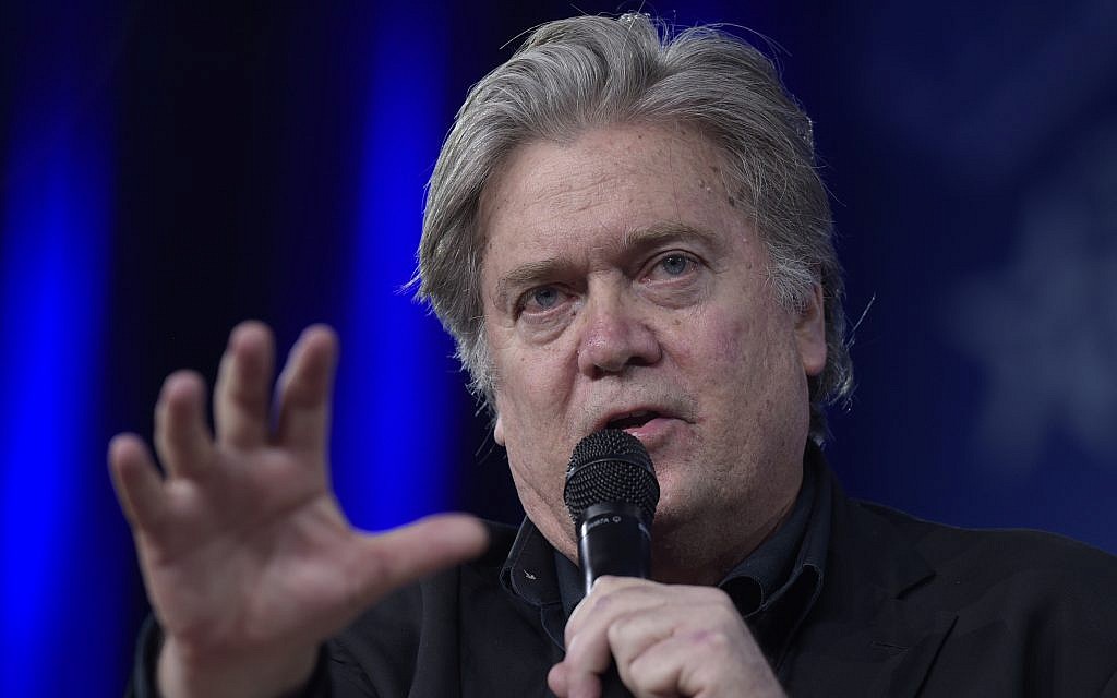 Former White House strategist Stephen Bannon speaks during the Conservative Political Action Conference (CPAC) in Oxon Hill, Md., February 23, 2017. (AP Photo/Susan Walsh) Former White House strategist Stephen Bannon speaks during the Conservative Political Action Conference (CPAC) in Oxon Hill, Md., February 23, 2017. (AP Photo/Susan Walsh)
