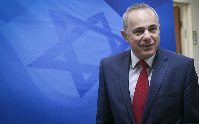 Likud Minister Yuval Steinitz arrives to the weekly cabinet meeting at the Prime Minister's Office in Jerusalem on October 30, 2016. (Ohad Zwigenberg/Pool/Flash90) Likud Minister Yuval Steinitz arrives to the weekly cabinet meeting at the Prime Minister's Office in Jerusalem on October 30, 2016. (Ohad Zwigenberg/Pool/Flash90)