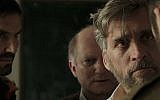 Lior Ashkenazi (foreground), stars as a grieving father in Samuel Maoz's award-winning film 'Foxtrot' (Courtesy 'Foxtrot')