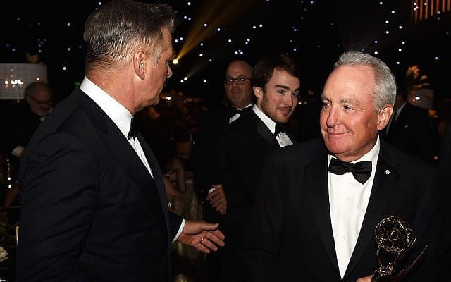 Actor Alec Baldwin (L) and producer Lorne Michaels, winner of Outstanding Variety Sketch Series for 'Saturday Night Live,' attend the 69th Annual Primetime Emmy Awards Governors Ball on September 17, 2017, in Los Angeles, California. (Kevin Winter/Getty Images via JTA) Actor Alec Baldwin (L) and producer Lorne Michaels, winner of Outstanding Variety Sketch Series for 'Saturday Night Live,' attend the 69th Annual Primetime Emmy Awards Governors Ball on September 17, 2017, in Los Angeles, California. (Kevin Winter/Getty Images via JTA)