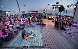 The Andalusian Orchestra Ashdod hosts a free outdoor concert at the Tel Aviv port in the days in between Rosh Hashanah and Yom Kippur, 2017 (Courtesy Andalusian Orchestra)