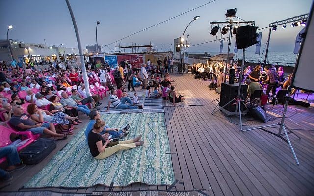 The Andalusian Orchestra Ashdod hosts a free outdoor concert at the Tel Aviv port in the days in between Rosh Hashanah and Yom Kippur, 2017 (Courtesy Andalusian Orchestra) The Andalusian Orchestra Ashdod hosts a free outdoor concert at the Tel Aviv port in the days in between Rosh Hashanah and Yom Kippur, 2017 (Courtesy Andalusian Orchestra)