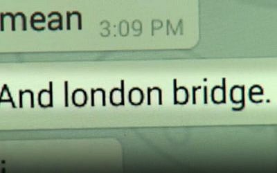 Screenshot of exchange between Islamic State and undercover BBC reporter it tried to recruit to commit terror attack. (Screen capture: BBC)