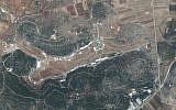 Screen capture from a satellite of an area near Masyaf, Hama province Syria where the Syrian Scientific Studies and Research Center reportedly maintains a chemical weapons facility. (Google maps)