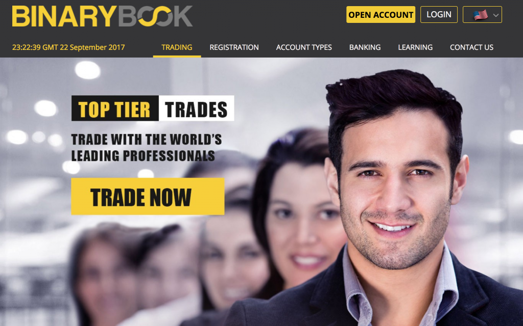 BinaryBook's website homepage.