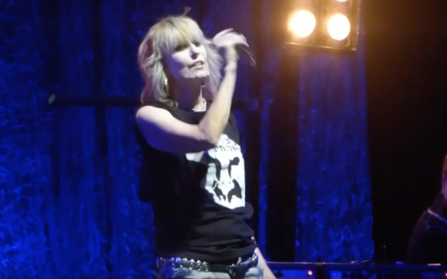 Chrissie Hynde and The Pretenders play in Tel Aviv on September 23, 2017 (YouTube screenshot)
