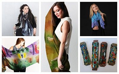Works by Israeli VIDA contributors Rivka Sheffer, Liliana Orbach, and Patricia Abramovich. (Courtesy)