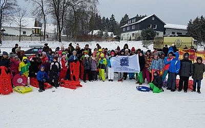 Undated photo of Bnei Akiva in Germany's winter camp (Bnei Akiva in Germany)