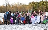 Undated photo of Bnei Akiva in Germany's winter camp (Bnei Akiva in Germany)
