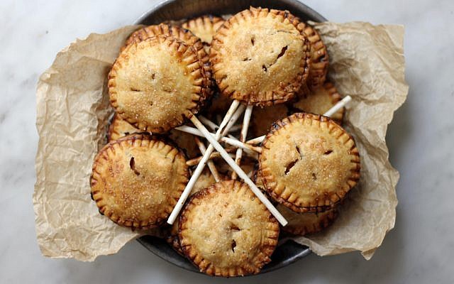 Apple and honey pie pops. (Sherri Silver/via JTA) Apple and honey pie pops. (Sherri Silver/via JTA)