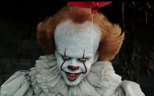 Clip from the movie 'It,' thought to have helped inspire copycat clowns in the northern Israeli town of Afula, September 2017. (YouTube screenshot) Clip from the movie 'It,' thought to have helped inspire copycat clowns in the northern Israeli town of Afula, September 2017. (YouTube screenshot)