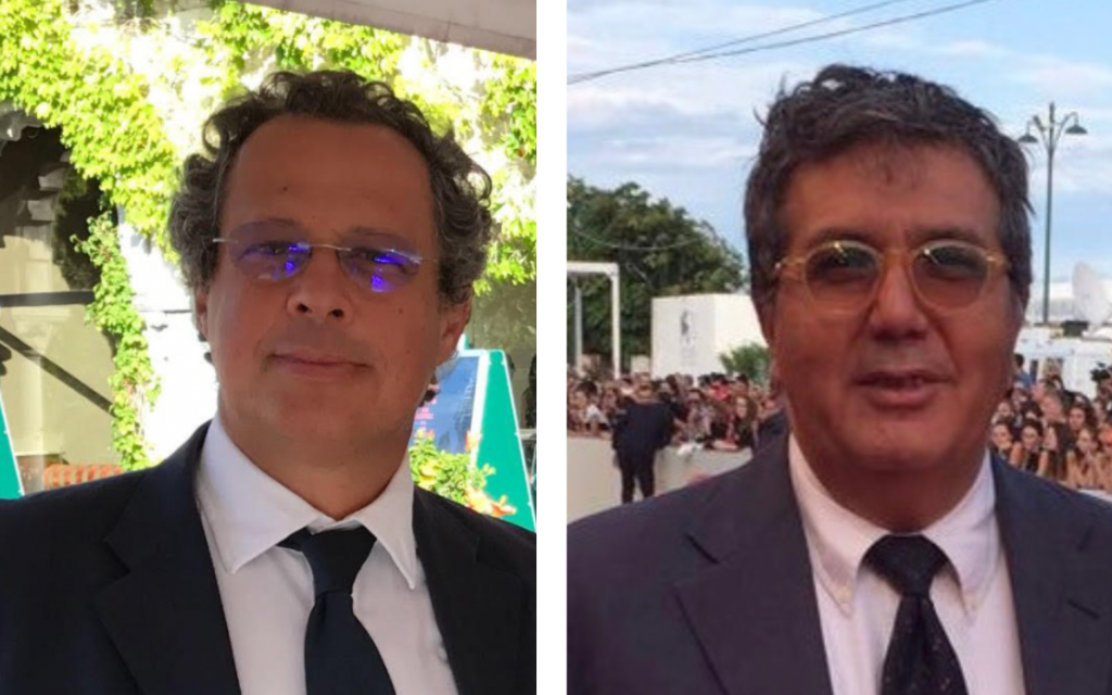 Marco Cohen (left) and Benedetto Habib at the Venice Film Festival, where they premiered their upcoming movie, 'The Leisure Seeker.' (Courtesy) Marco Cohen (left) and Benedetto Habib at the Venice Film Festival, where they premiered their upcoming movie, 'The Leisure Seeker.' (Courtesy)