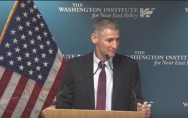 Former IDF deputy chief of staff Maj. Gen. (res.) Yair Golan addresses the Washington Institute's 2017 Zeev Schiff Memorial Lecture on September 10, 2017. (Courtesy) Former IDF deputy chief of staff Maj. Gen. (res.) Yair Golan addresses the Washington Institute's 2017 Zeev Schiff Memorial Lecture on September 10, 2017. (Courtesy)