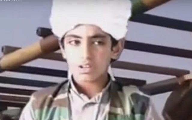 Hamza bin Laden in undated footage delivering a speech entitled "We Are All Osama," which was posted to a militant website. (YouTube screenshot) Hamza bin Laden in undated footage delivering a speech entitled "We Are All Osama," which was posted to a militant website. (YouTube screenshot)