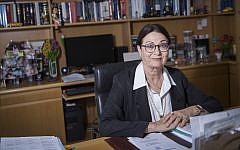 Portrait of the Jerusalem Supreme Court Judge, Esther Hayut, on May 10, 2017. (Hadas Parush/Flash90)