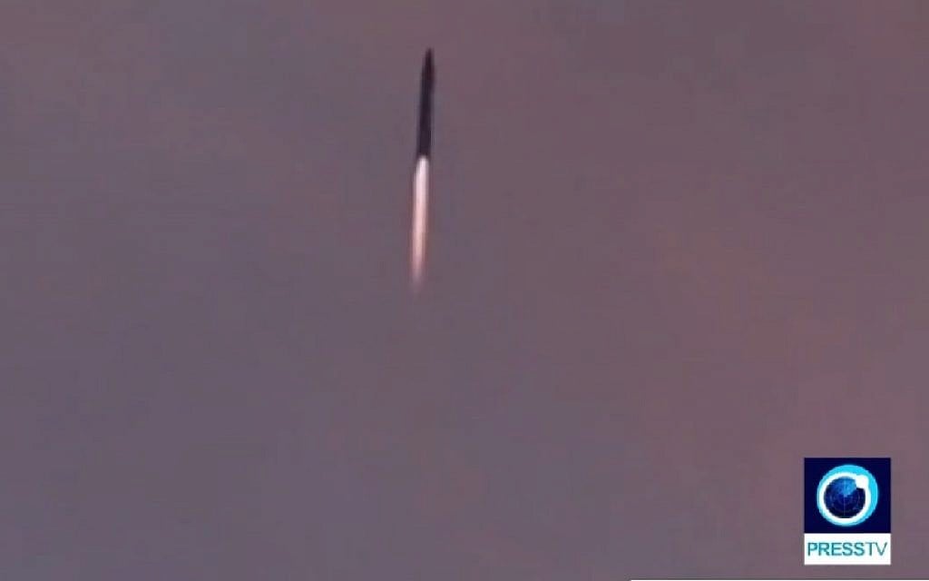 Iran showed footage on Saturday, September 23, 2017, of a missile test (Screenshot/PressTV) Iran showed footage on Saturday, September 23, 2017, of a missile test (Screenshot/PressTV)