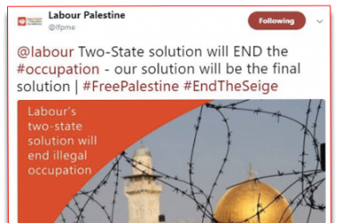 Labour Friends of Palestine's offensive tweet, since deleted (Guido Fawkes)