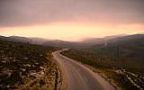 Part of the route of the Bible Marathon, from Rosh Ha’ayin to Shiloh. (Screen capture: YouTube)