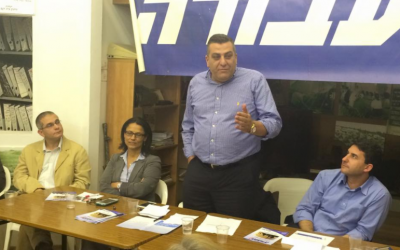 Nizar Alimi campaging for the Labor Party Primaries in December 2014 (Facebook)
