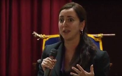 New York Assemblywoman Nily Rozic. (YouTube screenshot)