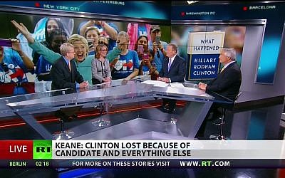 A RT broadcast on September 12, 2017. (Screen capture: RT.com)