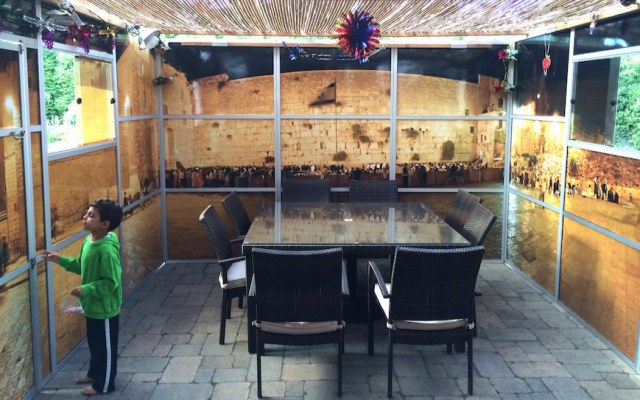 The interior view of a Panoramic Sukkah. (Courtesy of Eliyahu Alpern/via JTA)