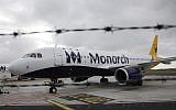 Grounded Monarch airplanes sit on the tarmac at Luton airport in south England on October 2, 2017. (AFP Photo/Daniel Leal-Olivas)