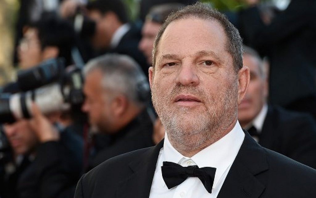 This file photo taken on May 22, 2015 shows US producer Harvey Weinstein arriving for the screening of the film 'The Little Prince' at the 68th Cannes Film Festival in Cannes. (AFP Photo/Loic Venance)