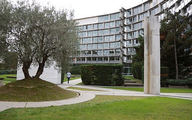 A picture taken on October 12, 2017 shows the United Nations Educational, Scientific and Cultural Organization (UNESCO) headquarters in Paris. (AFP/Jacques DeMarthon) A picture taken on October 12, 2017 shows the United Nations Educational, Scientific and Cultural Organization (UNESCO) headquarters in Paris. (AFP/Jacques DeMarthon)