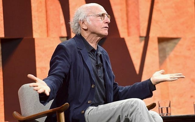 Larry David speaks onstage during Vanity Fair New Establishment Summit at Wallis Annenberg Center for the Performing Arts on October 4, 2017 in Beverly Hills, California. (Matt Winkelmeyer/Getty Images/AFP) Larry David speaks onstage during Vanity Fair New Establishment Summit at Wallis Annenberg Center for the Performing Arts on October 4, 2017 in Beverly Hills, California. (Matt Winkelmeyer/Getty Images/AFP)