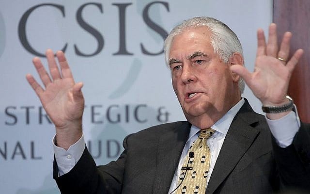US Secretary of State Rex Tillerson answers questions at the Center for Strategic and International Studies October 18, 2017 in Washington, DC. (Win McNamee/Getty Images/AFP) US Secretary of State Rex Tillerson answers questions at the Center for Strategic and International Studies October 18, 2017 in Washington, DC. (Win McNamee/Getty Images/AFP)