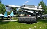 An SA-5 interceptor missile on display at the Ukrainian Air Force Museum. (George Chernilevsky/Wikimedia/CC BY-SA 3.0)