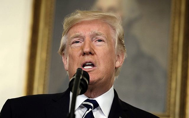 US President Donald Trump makes a statement about the mass shooting in Las Vegas, October 2, 2017, at the White House. (AP Photo/Evan Vucci) US President Donald Trump makes a statement about the mass shooting in Las Vegas, October 2, 2017, at the White House. (AP Photo/Evan Vucci)