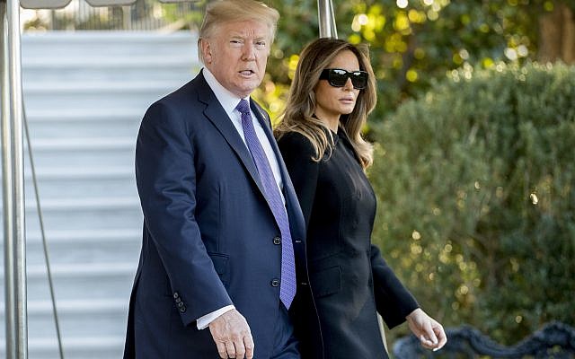 President Donald Trump and first lady Melania Trump walk toward Marine One on the South Lawn of the White House in Washington, Wednesday, Oct. 4, 2017, for a short trip to Andrews Air Force Base, Md., and then on to Las Vegas to visit with victims and first responders affected by the worst mass shooting in American history. (AP/Andrew Harnik) President Donald Trump and first lady Melania Trump walk toward Marine One on the South Lawn of the White House in Washington, Wednesday, Oct. 4, 2017, for a short trip to Andrews Air Force Base, Md., and then on to Las Vegas to visit with victims and first responders affected by the worst mass shooting in American history. (AP/Andrew Harnik)