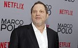 In this photo from December 2, 2014, Harvey Weinstein attends the season premiere of the Netflix series 'Marco Polo' in New York. (Andy Kropa/Invision/AP, File)