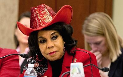 This November 18, 2015, photo shows House Education and the Workforce Committee member Rep. Frederica Wilson, a Democrat of Florida, in Washington. (AP Photo/Jacquelyn Martin)
