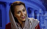 Fatimah Baeshen, the spokeswoman for the Saudi Arabia Embassy in Washington, speaks during an Associated Press interview. (AP Photo)