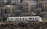 The Nof Zion neighborhood in East Jerusalem, October 25, 2017. (Mahmoud Illean/AP)