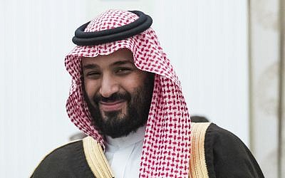 Saudi Crown Prince and Defense Minister Mohammed bin Salman in Moscow's Kremlin, Russia, May 30, 2017. (AP Photo/Pavel Golovkin, pool, File)