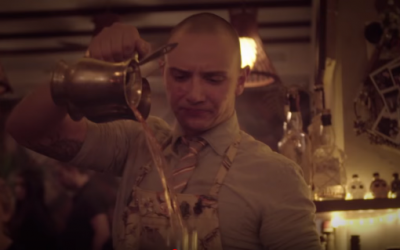 Illustrative: A bartender prepares a cocktail at Tel Aviv's Imperial Craft bar (YouTube)