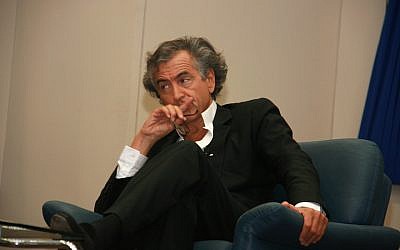 Bernard-Henri Lévy at Tel Aviv University in 2011. (Wikimedia Commons via JTA)
