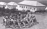 Youth Aliya members from Germany dancing the hora at Kibbutz Ein Harod, 1936 (Kluger Zoltan/GPO)