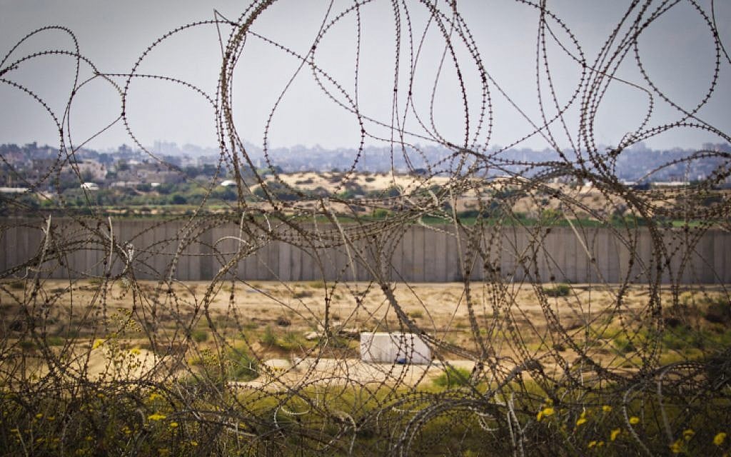 View of the Gaza Strip from the Israeli border. (Doron Horowitz/Flash90)