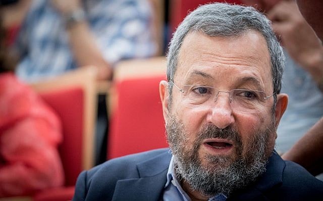 Former prime minister Ehud Barak attends a conference marking the 50th anniversary of the 1967 Six Day War in Jerusalem on June 5, 2017. (Yonatan Sindel/Flash90) Former prime minister Ehud Barak attends a conference marking the 50th anniversary of the 1967 Six Day War in Jerusalem on June 5, 2017. (Yonatan Sindel/Flash90)