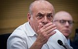 Jewish Agency chairman, Natan Sharansky attends the lobby for strengthening ties with the Jewish world at the Knesset, June 27, 2017. (Yonatan Sindel/Flash90)