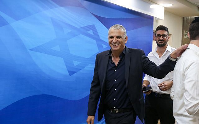 Finance Minister Moshe Kahlon arrives for the weekly cabinet meeting at the Prime Minister's Office in Jerusalem, September 26, 2017. (Marc Israel Sellem) Finance Minister Moshe Kahlon arrives for the weekly cabinet meeting at the Prime Minister's Office in Jerusalem, September 26, 2017. (Marc Israel Sellem)