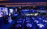 Over 1,200 people gather for a Friends of the IDF gala in New York on October 23, 2017. (Shahar Azran/FIDF)