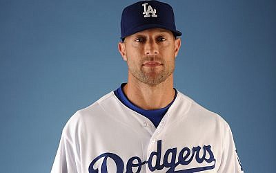 Gabe Kapler posing for a photo, February 25, 2011. (Harry How/Getty Images via JTA)