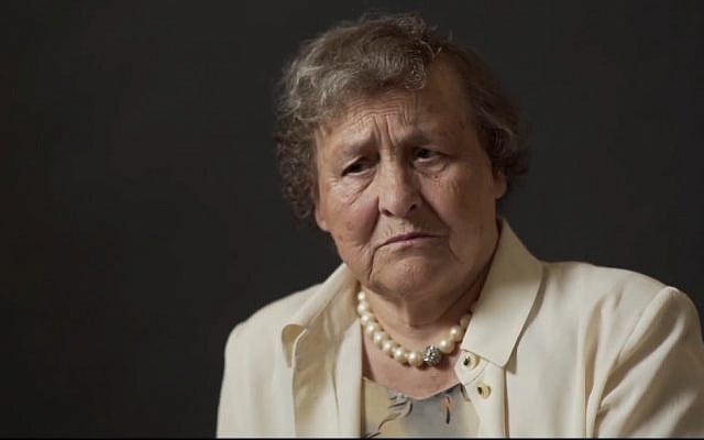 Natalią Jakoniuk,, a witness to Polish efforts to save Jews from Nazis, interviewed for 'Silent Heroes' on October 2017. (Screen capture: YouTube) Natalią Jakoniuk,, a witness to Polish efforts to save Jews from Nazis, interviewed for 'Silent Heroes' on October 2017. (Screen capture: YouTube)