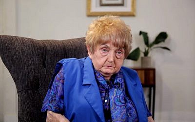 Holocaust survivor Eva Mozes Kor, who found self-empowerment when she forgave Josef Mengele, September 2017. (Screen capture: YouTube, Buzzfeed)